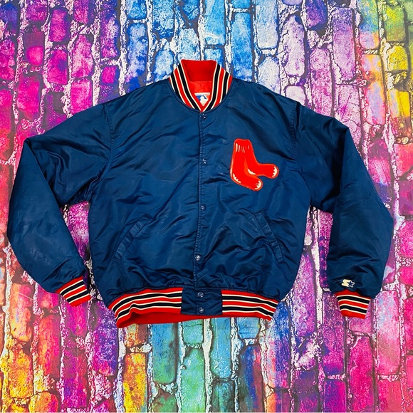 Vintage Starter MLB Diamond Collection Boston Red Sox Satin Jacket Men’s X-Large